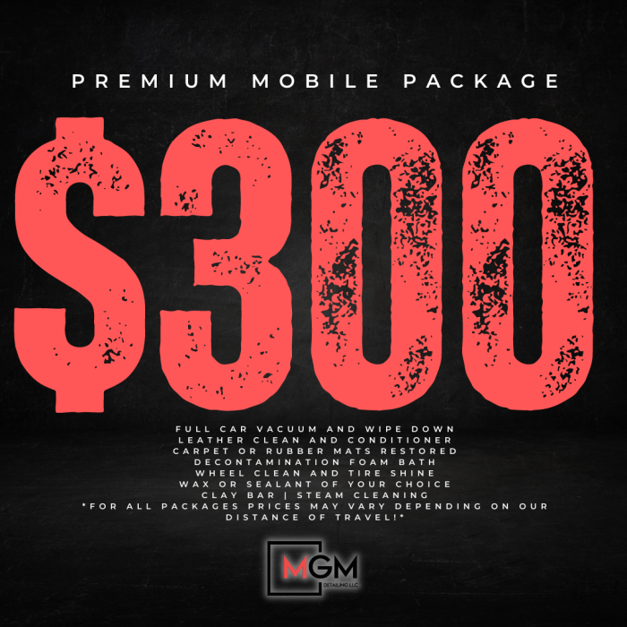 Premium Mobile Package – MGM Detailing